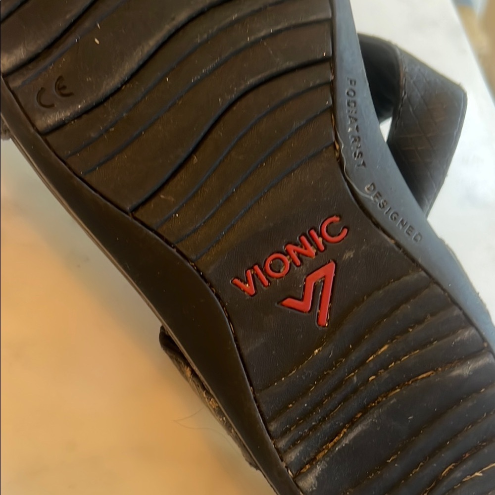 Vionic Black Leather Sandals - image 4